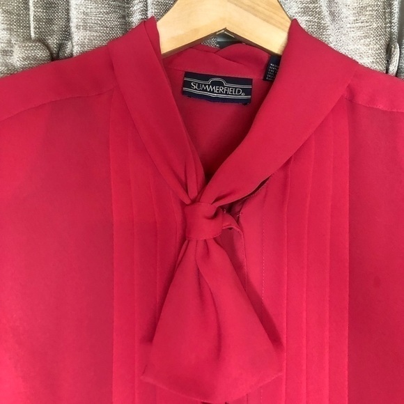 Vintage Summerfield Pink Button Down Blouse - Picture 5 of 10